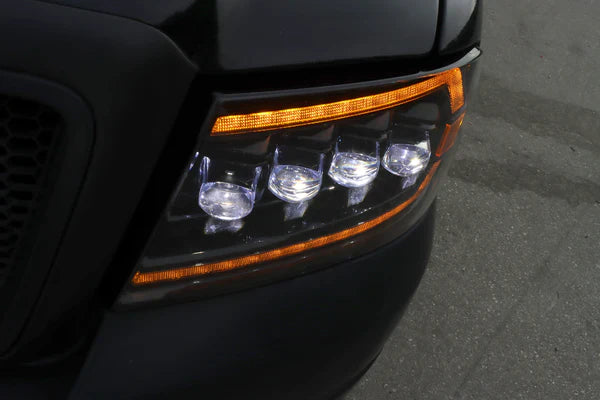 AlphaRex 04-08 Ford F150 / 06-08 Lincoln Mark LT NOVA-Series LED Projector Headlights Chrome