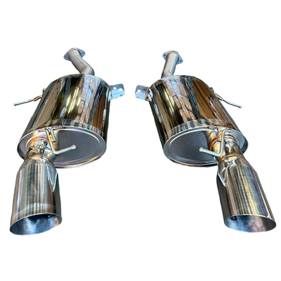 Stainless Full Catback Exhaust Muffler For BMW 335i E90 E92 07-10 N54 Polished