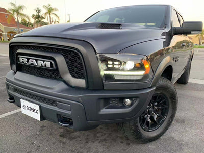 AlphaRex 09-18 Ram Truck LUXX-Series (5th Gen 2500 Style) LED Projector Headlights Alpha-Black