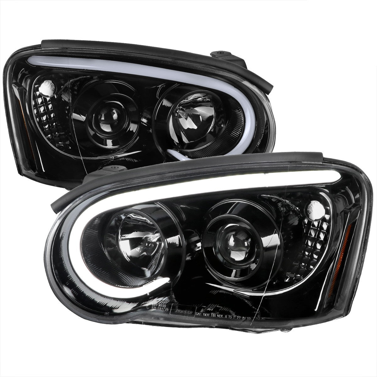 Spec-D 04-05 Impreza WRX STI Outback Headlights Black/Clear