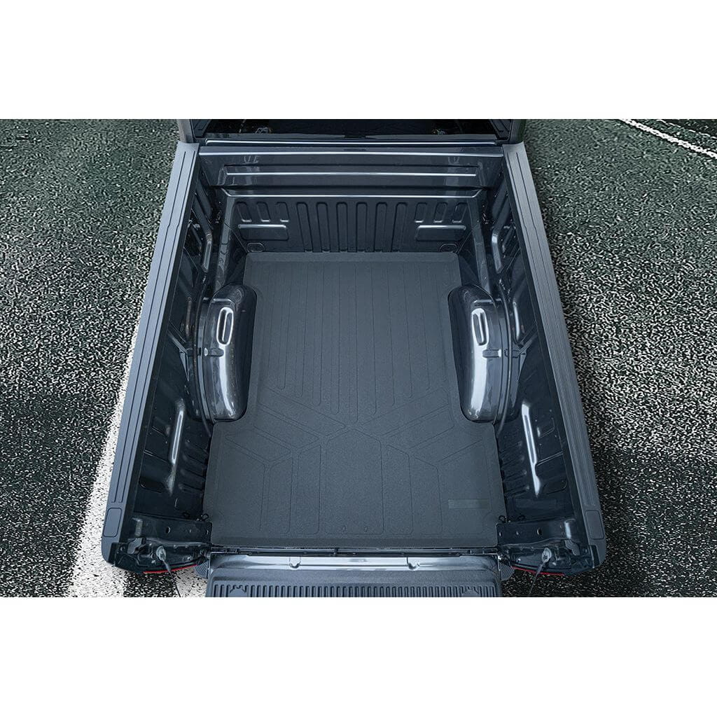 SmartCoverage™ Floor Liners For 2015-2026 Ford F-150 (1st Row Bucket) & OEM 2nd Row Under Seat Storage (Vinyl)