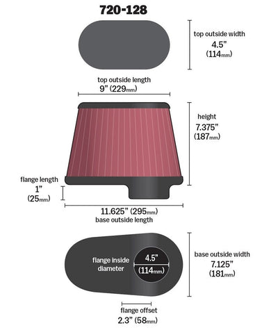 Airaid Dodge 5.9/6.7L DSL / Ford 6.0L DSL Kit Replacement Air Filter 720-128