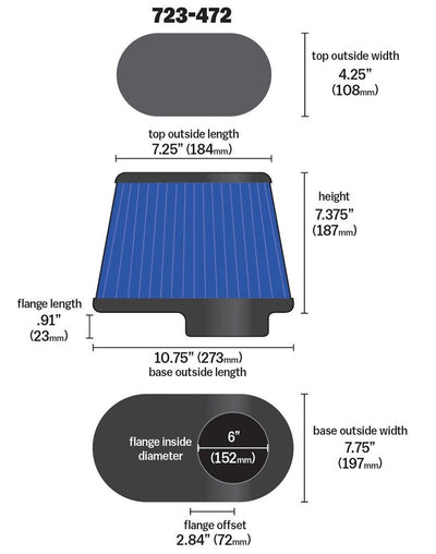 Airaid Kit Replacement Filter 723-472
