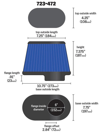 Airaid Kit Replacement Filter 723-472