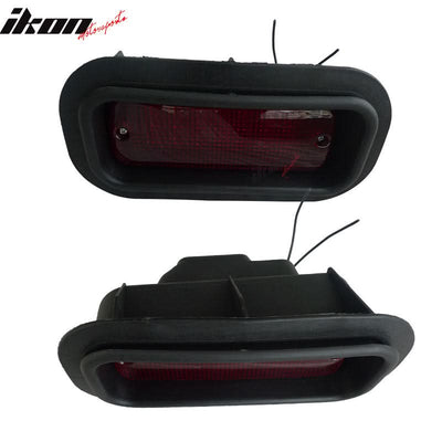 JDM EDM Rear Bumper Diffuser Light Brake Lamp Red Lens Acuraintegra