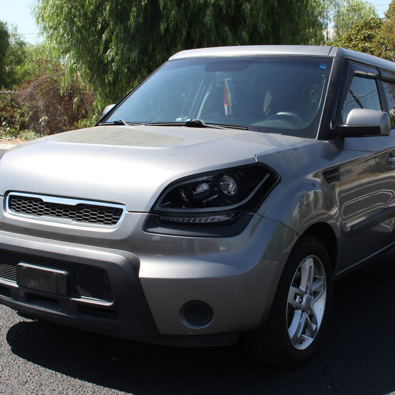 Spec-D 10-11 Kia Soul Headlights LED Bar Projector Smoked