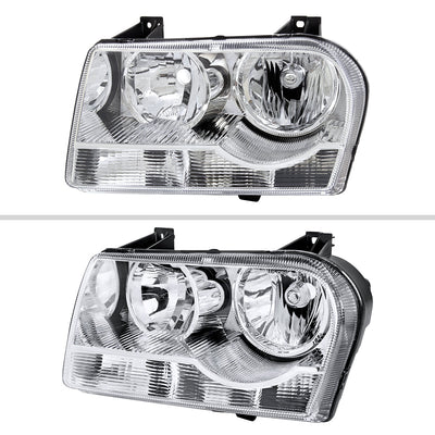 Spec-D 05-10 Chrysler 300 OEM Style Headlights Chrome/Clear