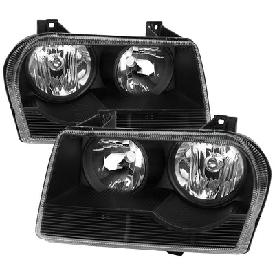 Spec-D 05-10 Chrysler 300 Headlights OEM Style Black/Clear