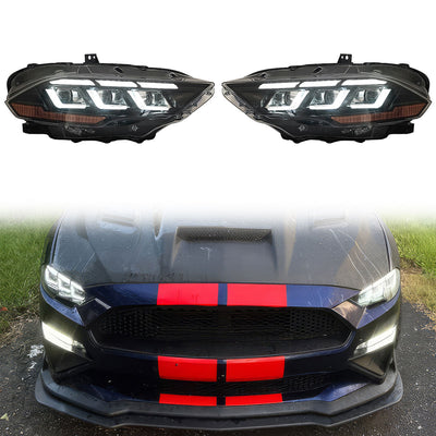 2018-2023 Ford Mustang EcoBoost GT V6 2024 Style Switchback Headlights