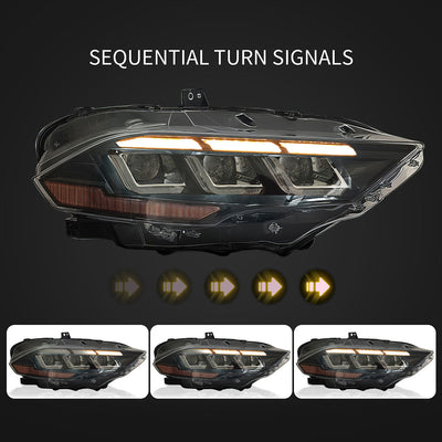 2018-2023 Ford Mustang EcoBoost GT V6 2024 Style Switchback Headlights