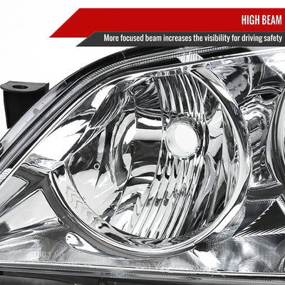Spec-D 01-05 Lexus IS300 Crystal Headlights OEM Style Chrome