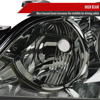 Spec-D 01-05 Lexus IS300 Crystal Headlights OEM Style Chrome/Smoked