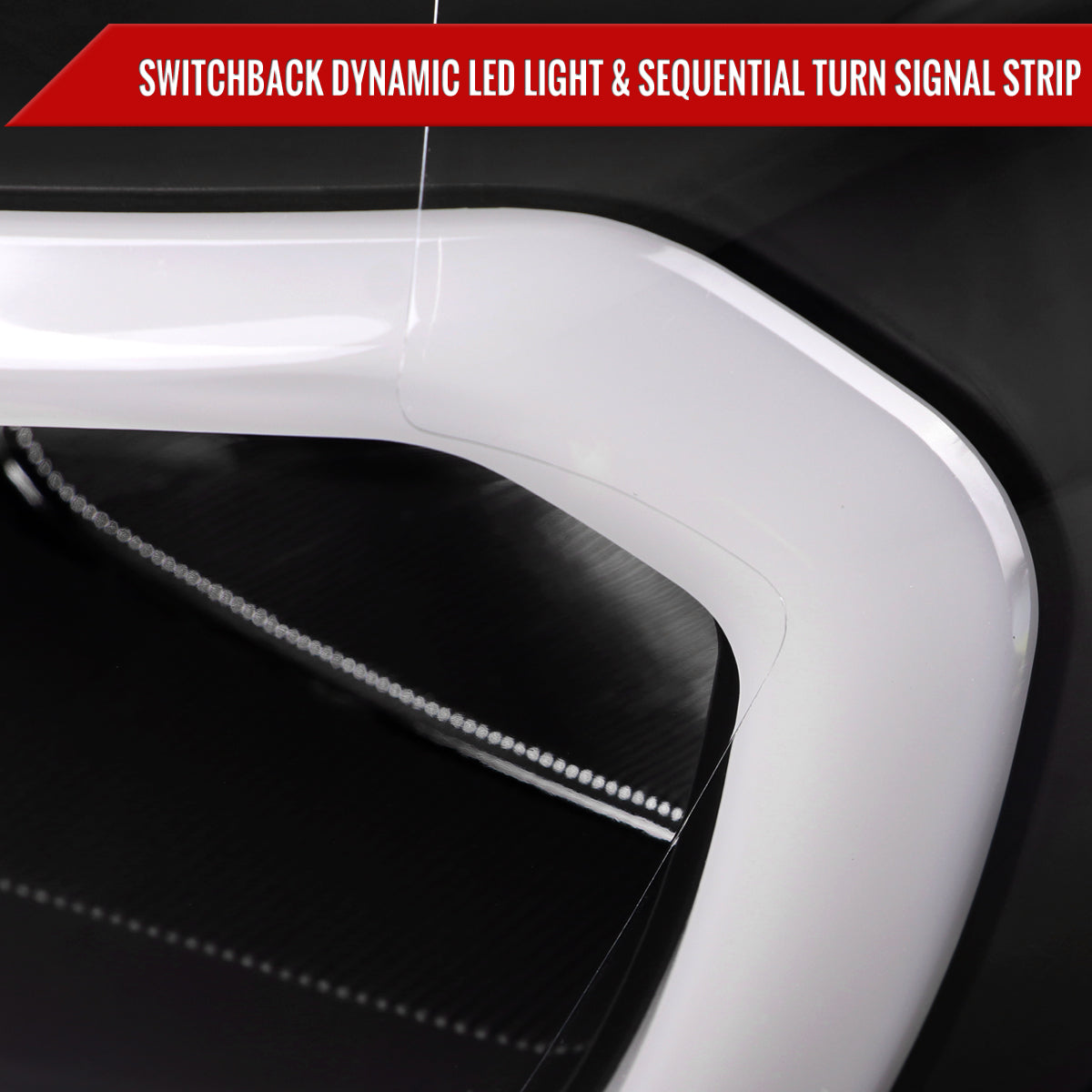 Spec-D 19-23 Ranger XL XLT Headlights OEM Style LED Bar Turns Black