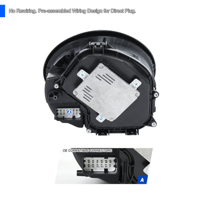 Spec-D 09-13 Porsche 911 997.2 Projector Headlights Black