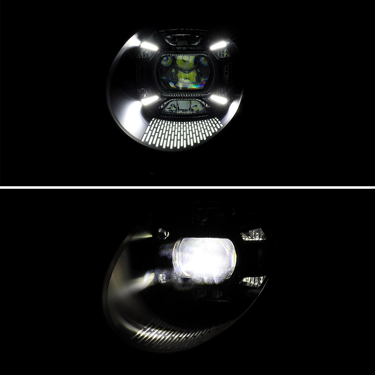 Spec-D 12-2018 Porsche 911 991 LED Projector Headlights Black