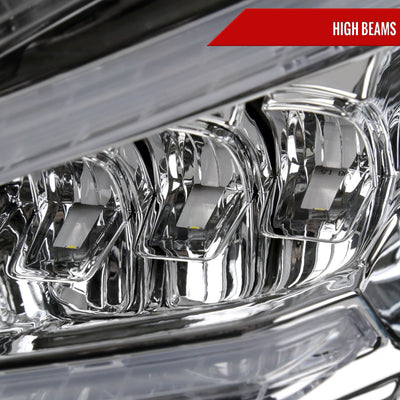 Spec-D 08-11 Benz W204 C-Class Sequential LED Headlights Chrome