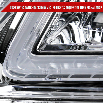 Spec-D 08-11 Benz W204 C-Class Sequential LED Headlights Chrome