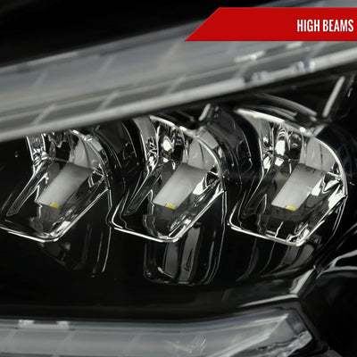 Spec-D 08-11 Benz W204 C-Class SEQ LED Headlights Black/Smoked