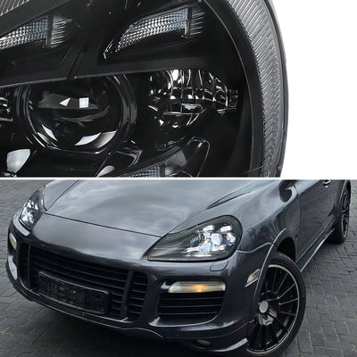 Spec-D 08-10 Porsche Cayenne 957 LED Projector Headlights Black
