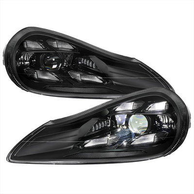 Spec-D 08-10 Porsche Cayenne 957 LED Projector Headlights Black