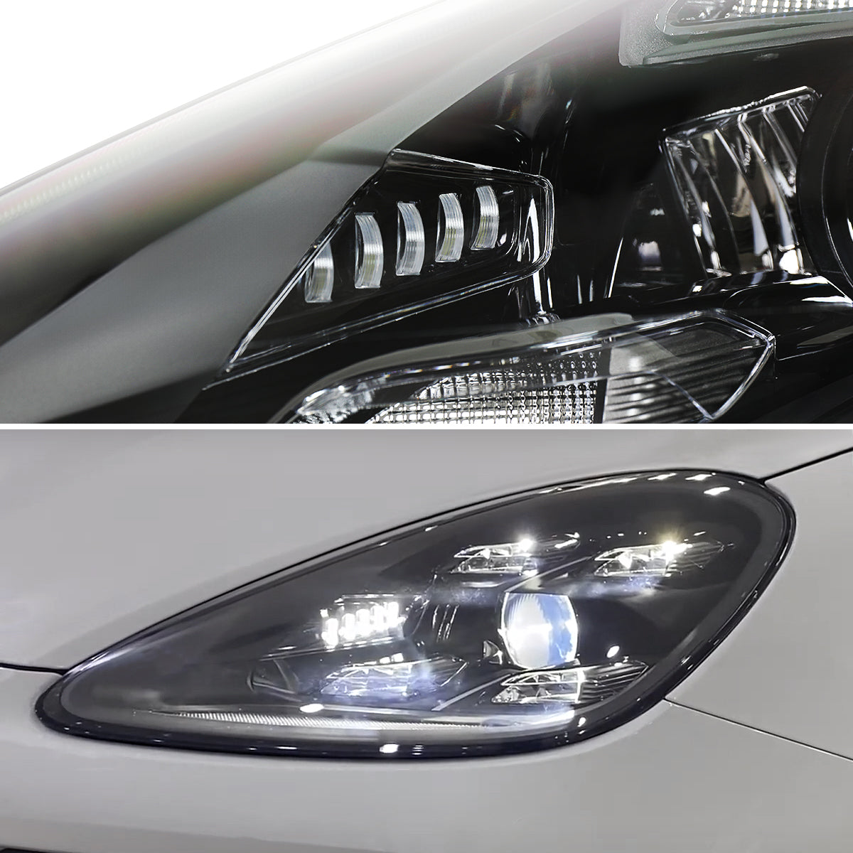 Spec-D 11-14 Porsche Cayenne 958 Matrix Style Porjector Headlights Blk