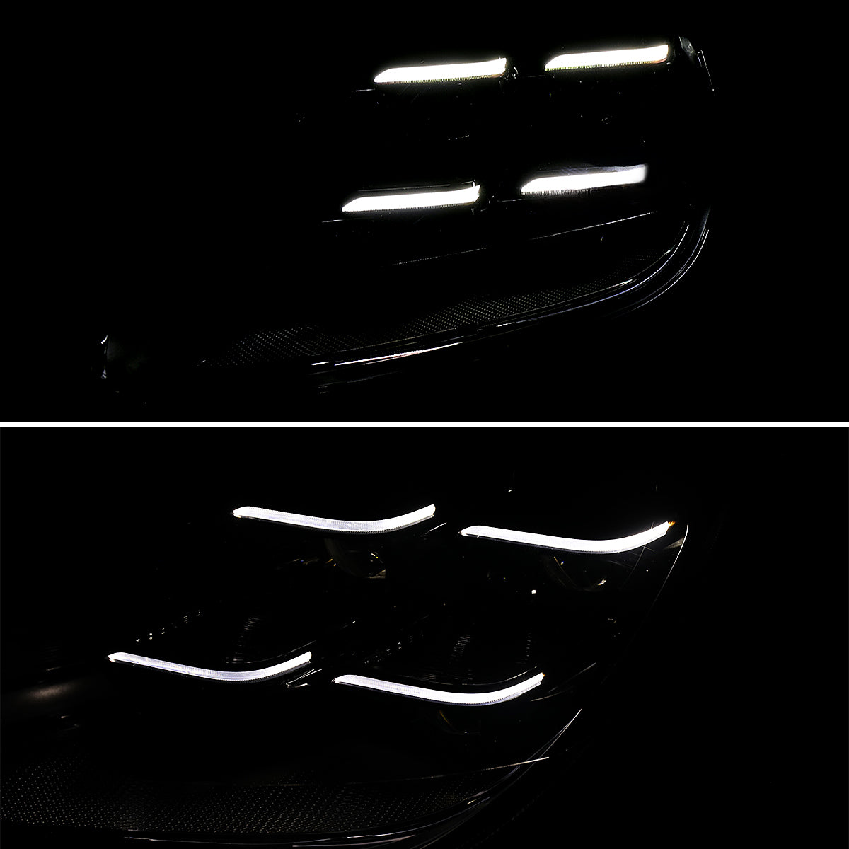 Spec-D 11-14 Porsche Cayenne 958.1 LED Projector Headlights Black