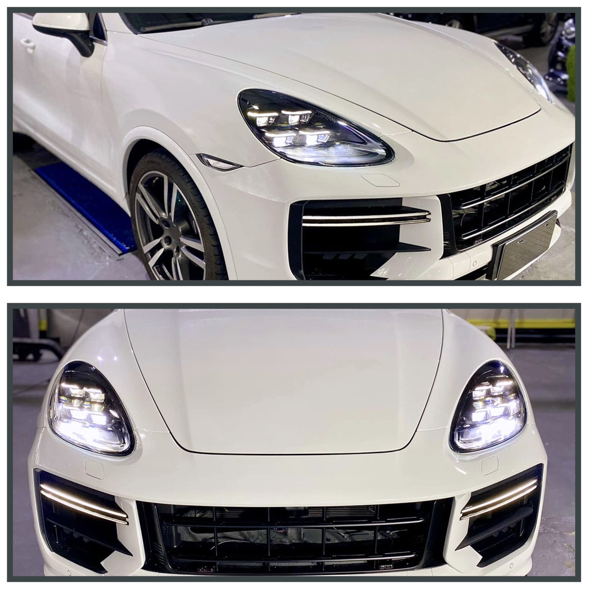 Spec-D 11-14 Porsche Cayenne 958.1 LED Projector Headlights Black