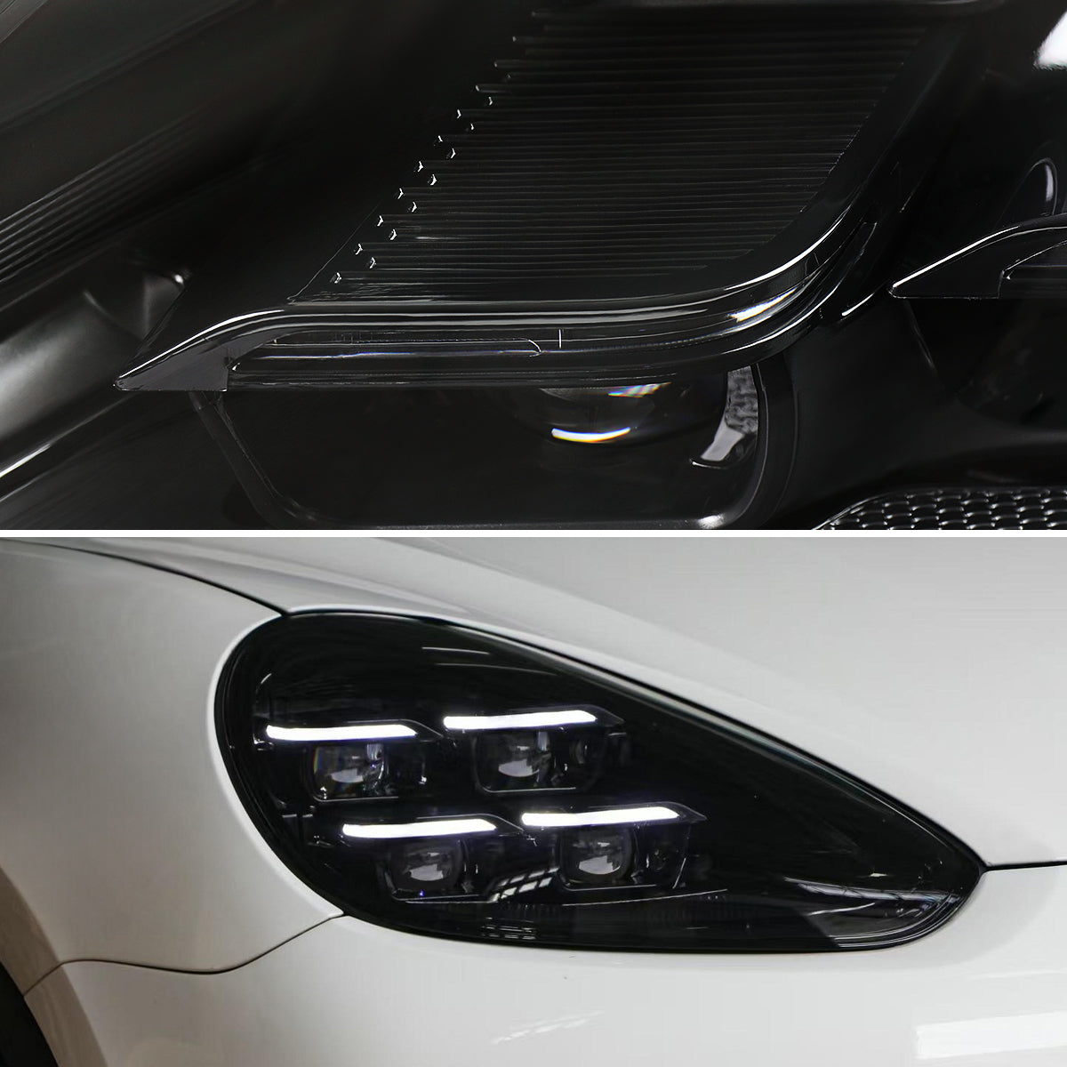 Spec-D 15-17 Porsche Cayenne 958 Matrix Style Headlights non-Dynamic