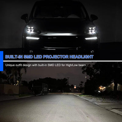 Spec-D 15-17 Porsche Cayenne 958 Matrix Style Headlights non-Dynamic