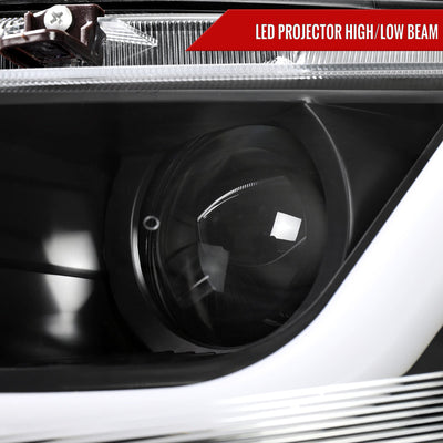 Spec-D 16-21 Honda Civic Full LED Projector Headlights SEQ Black