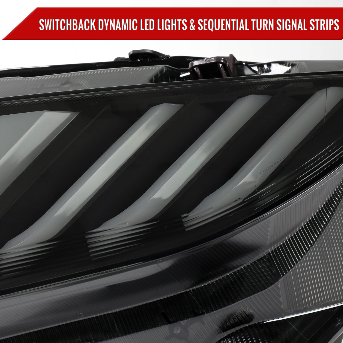 Spec-D 16-21 Honda Civic Headlights Switchback SEQ LED Black/Smoked