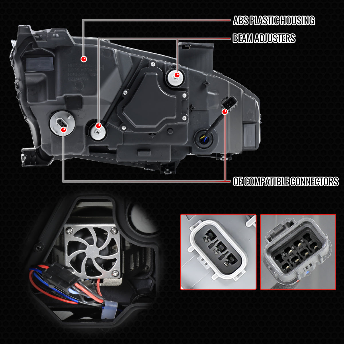 Spec-D 16-21 Honda Civic Headlights SEQ LED Black/Smoked