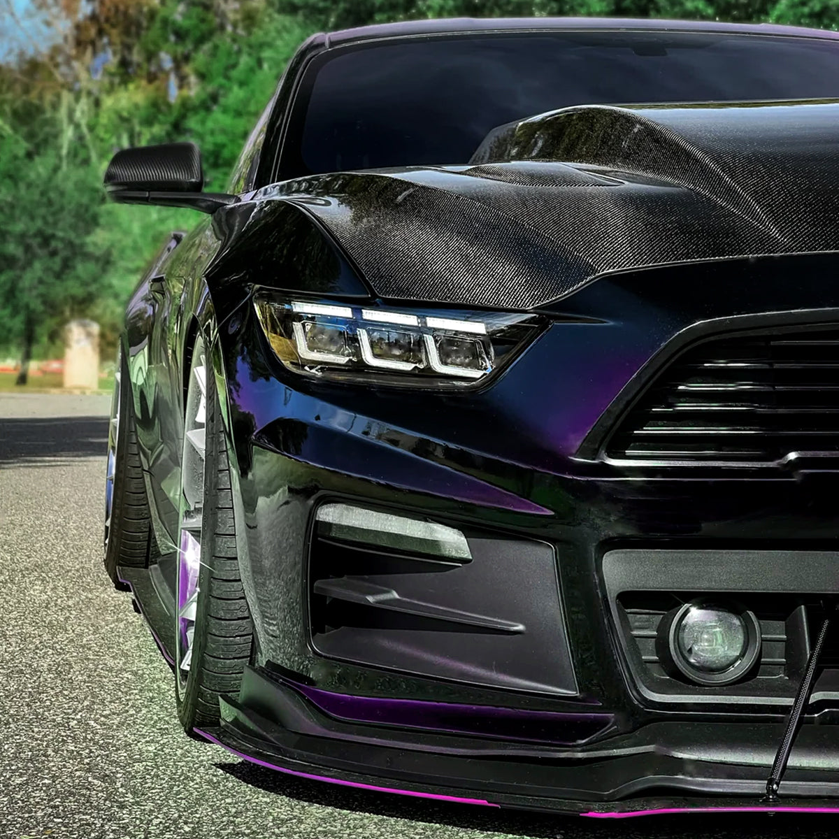 Spec-D 15-17 Mustang Headlights Sequential Start-Up Animation Black