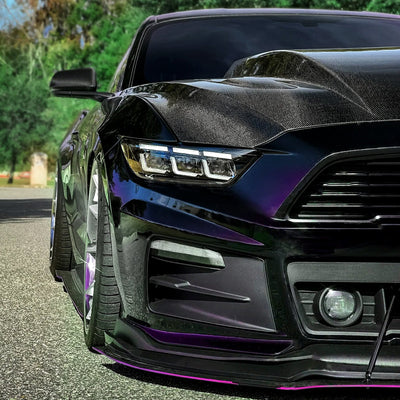 Spec-D 15-17 Mustang Headlights Sequential Start-Up Animation Black