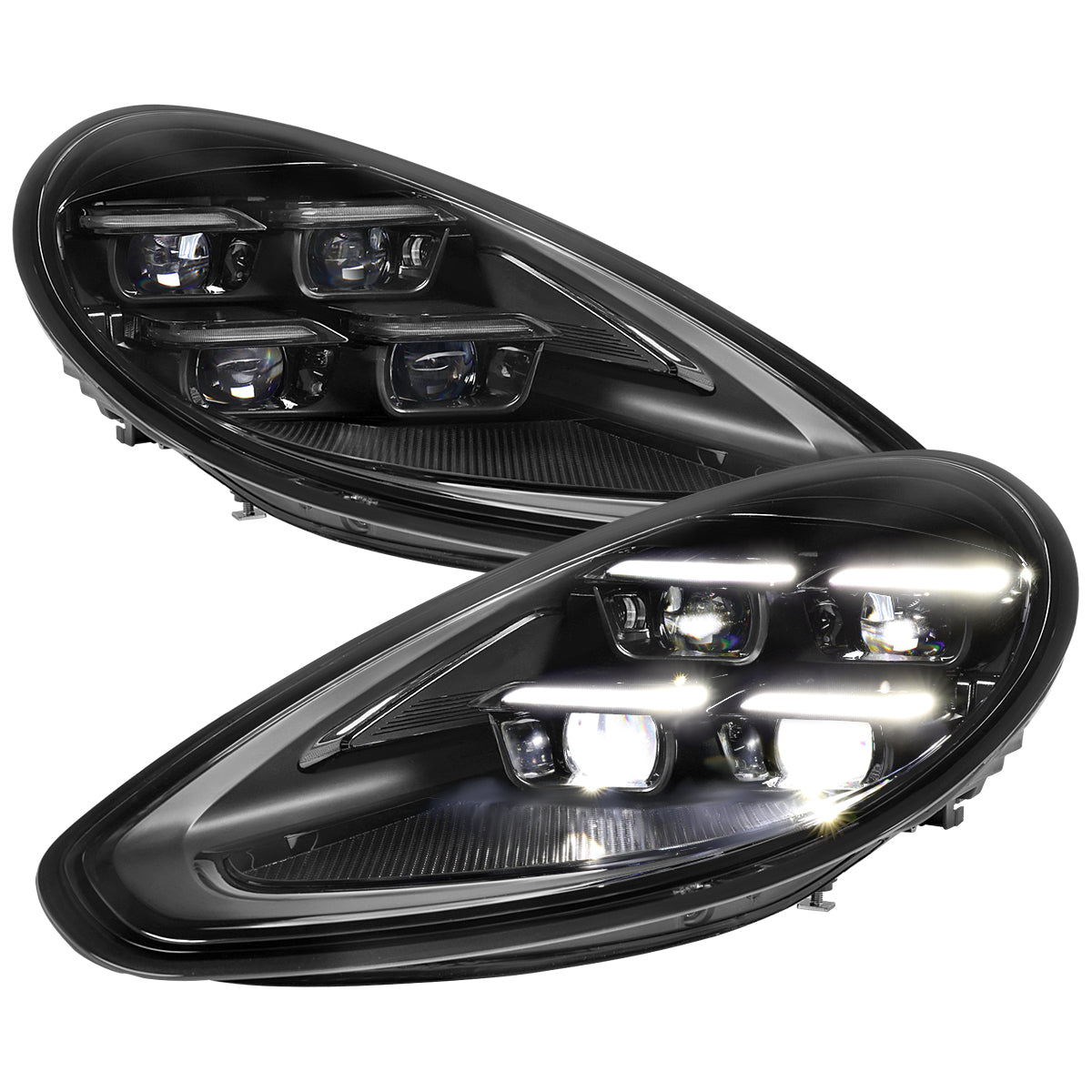 Spec-D 14-16 Porsche Panamera 970 Matrix Style Headlights non HID Blk