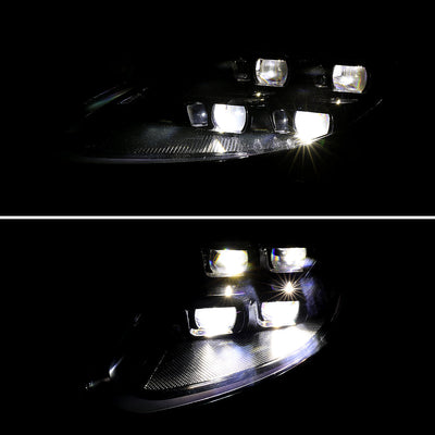 Spec-D 14-16 Porsche Panamera 970 Matrix Style Headlights for HID Blk