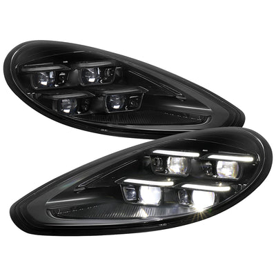 Spec-D 14-16 Porsche Panamera 970 Matrix Style Headlights for HID Blk