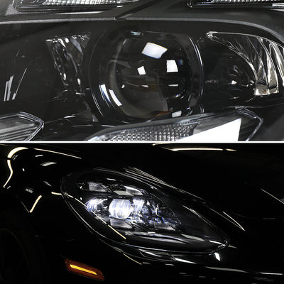 Spec-D 17-22 Porsche Panamera Headlights Matrix Style Projector Black
