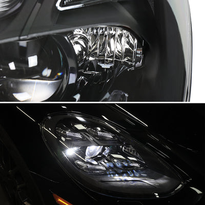Spec-D 17-22 Porsche Panamera Headlights Matrix Style Projector Black