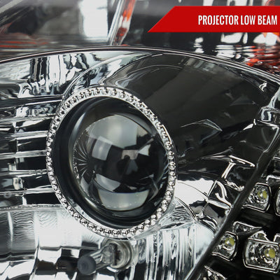 Spec-D 03-05 350Z Projector Headlights Factory HID Chrome/Smoked