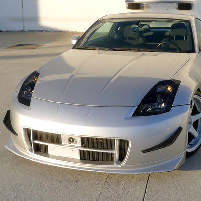 Spec-D 03-05 350Z Projector Headlights Factory HID Black/Smoked