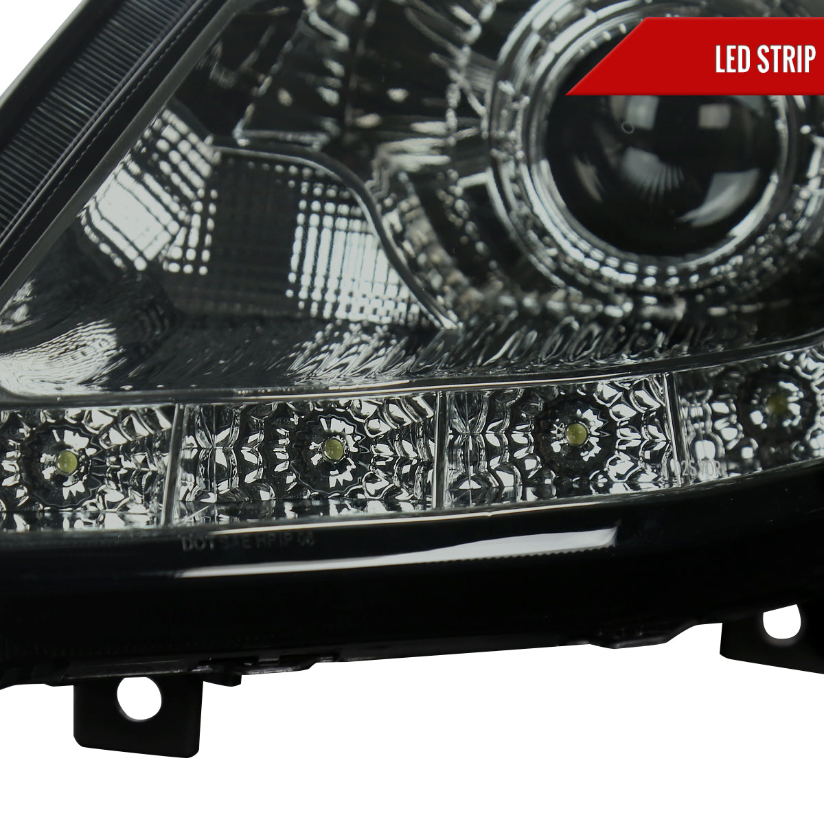 Spec-D 06-09 350Z LED Projector Headlights Chrome/Smoked Lens