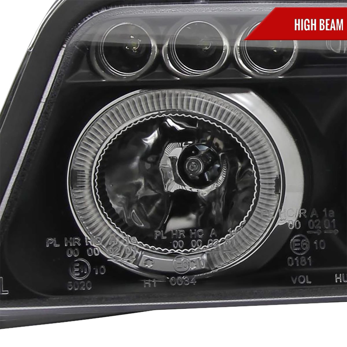 Spec-D 99-01 Audi A4/S4 Dual Halo Projector Headlights Black