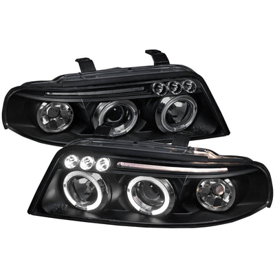 Spec-D 99-01 Audi A4/S4 Dual Halo Projector Headlights Black
