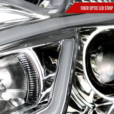 Spec-D 01-07 Mercedes C-Class W203 Projector Headlights LED Bar.