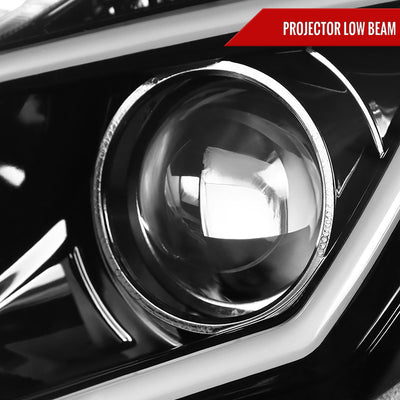 Spec-D 01-07 Benz W203 C-Class 4DR Projector Headlights LED Bar