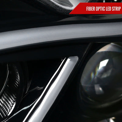 Spec-D 01-07 Benz W203 C-Class 4DR Projector Headlights LED Bar