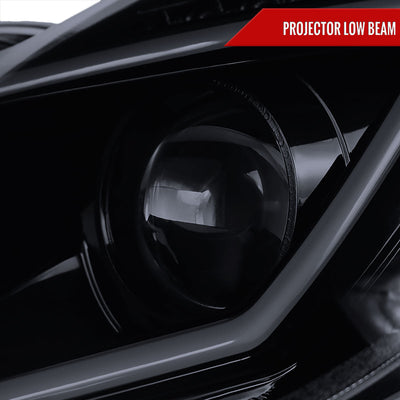 Spec-D 01-07 Benz W203 C Class 4DR LED Bar Headlights Black/Smoked