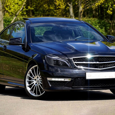 Spec-D 12-14 Mercedes W204 C-Class SEQ Bar Pro Headlights Black Smoked