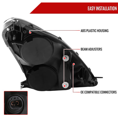 Spec-D 00-05 Toyota Celica Projector Headlights LED Black